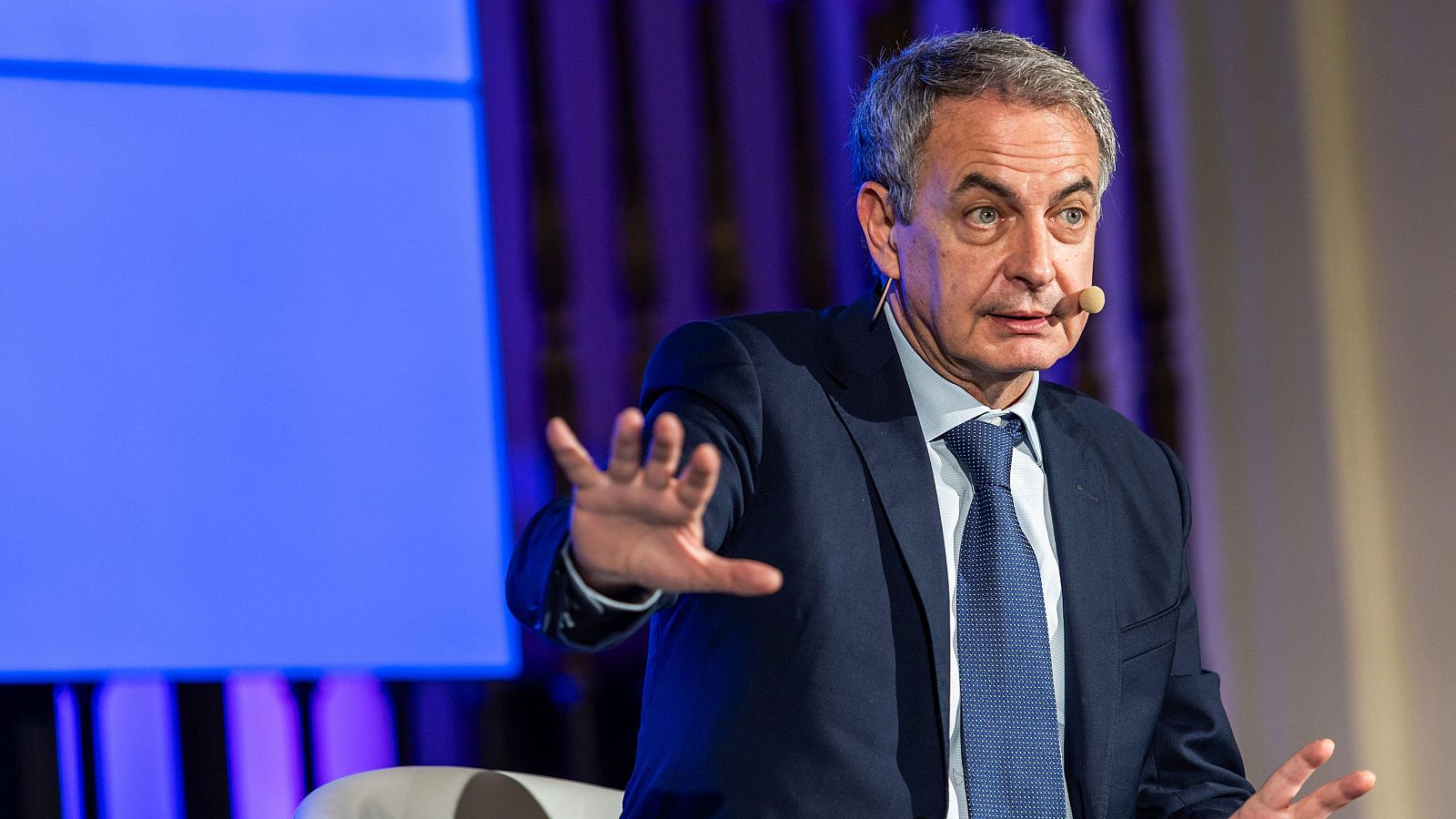 El expresidente del Gobierno José Luis Rodríguez Zapatero, en un acto. EFE/Ángeles Visdómine